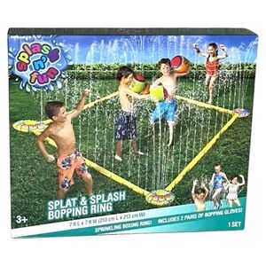 Splat & Splash Bopping Ring, Water Sprinkling Boxing Ring By Splash N’ Fun